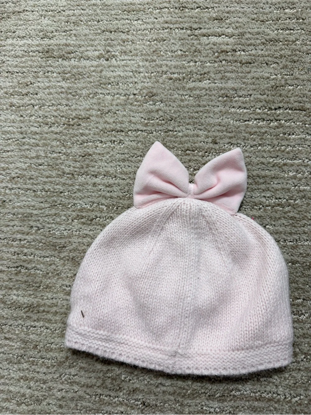next Light Pink Knit Hat with Bow